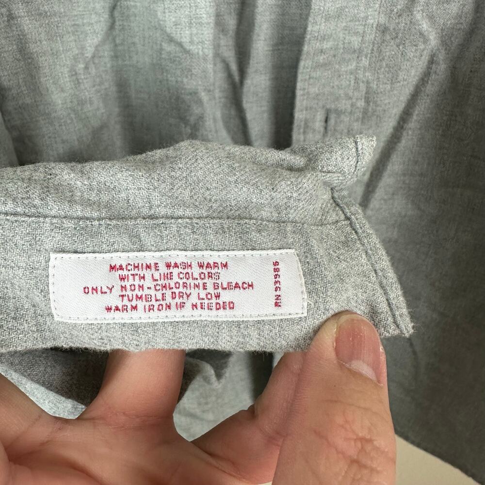 Brooks Brothers Stone Button Down Shirt Medium Utility Workwear Ranch Heritage - Picture 5 of 6